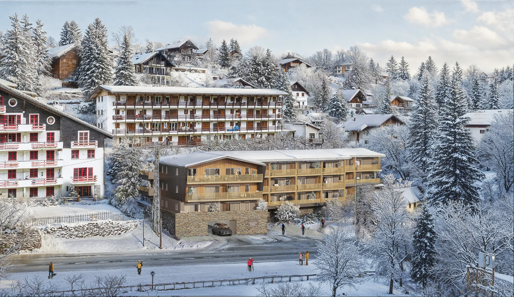 Groupe SPADA - Bâtiment, Environnement, Promotion et Aménagement sur la Côte d'Azur • VALBERG AERIENNE HIVER HD